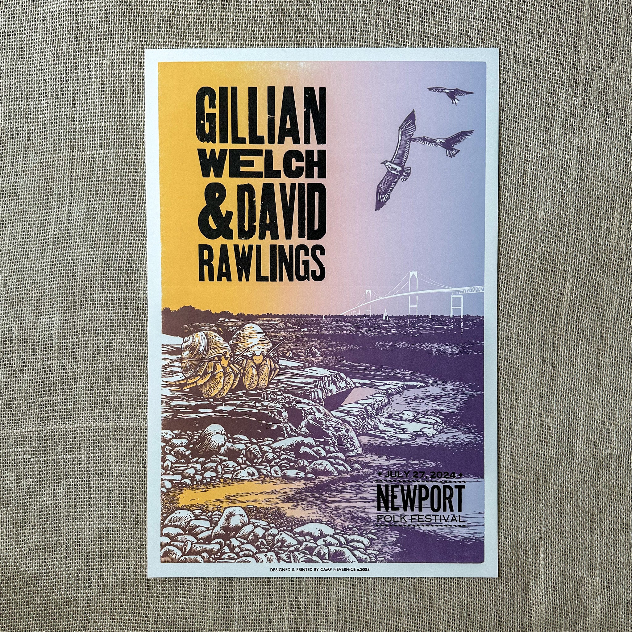 July 27, 2024 Newport Folk Festival - Show Poster