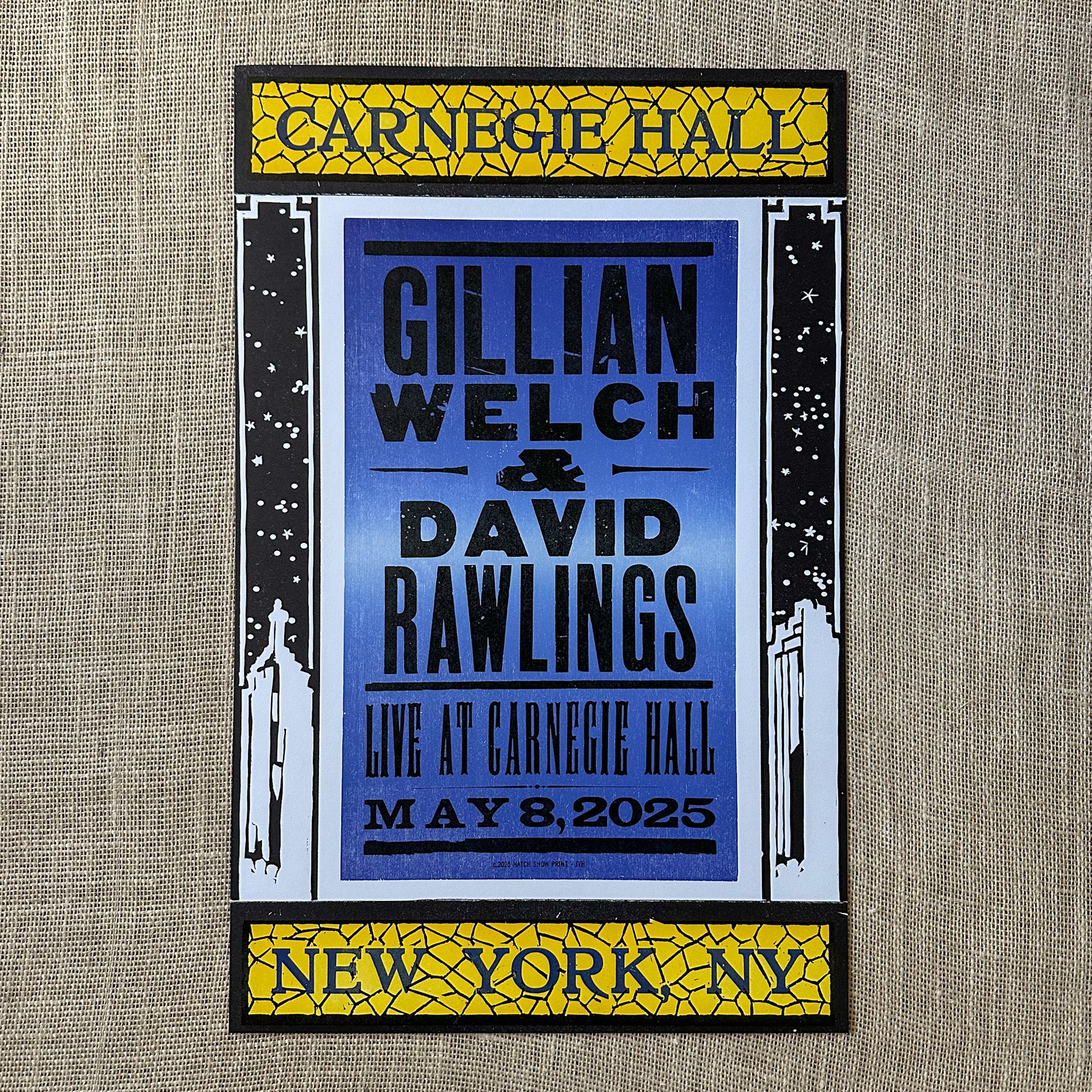 May 8, 2025 NYC Carnegie Hall - Show Poster