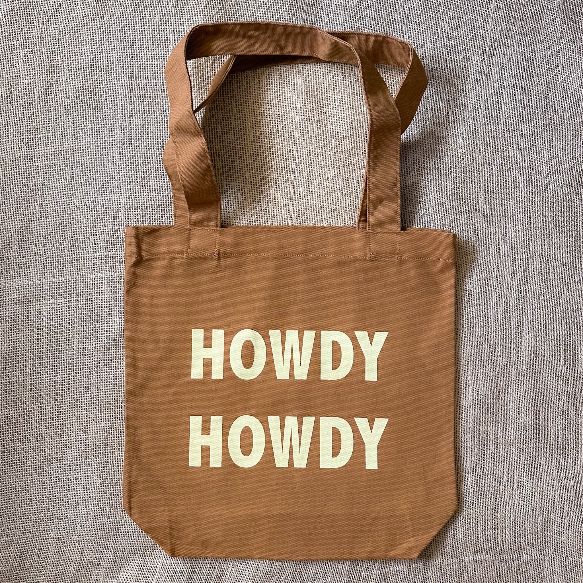 Rust Howdy Howdy Tote Bag