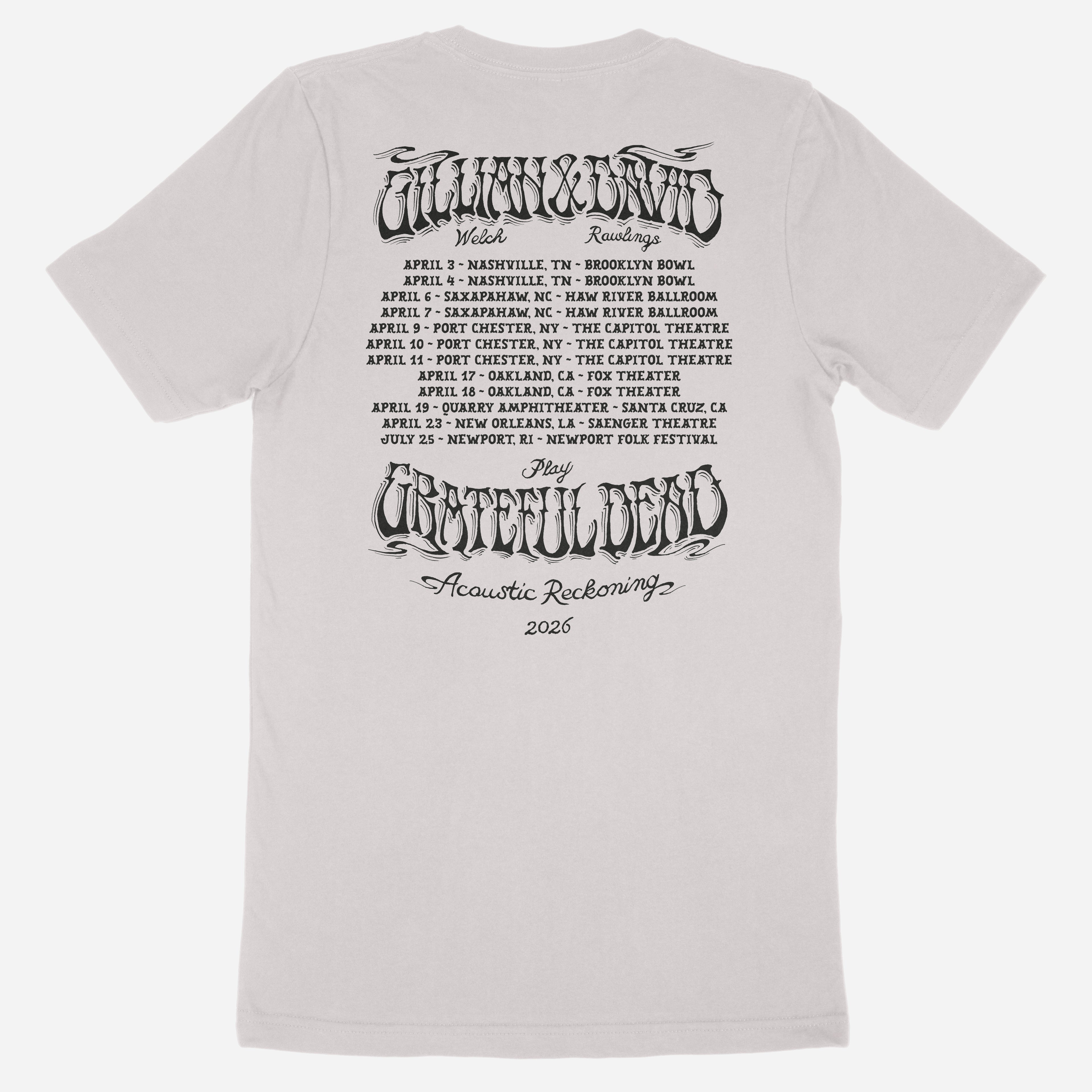 2026 Acoustic Reckoning Bootleg Tour Tee